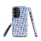 Cute ocean-themed baby octopus Samsung Galaxy S23 case by 7SHORT1LONG® with glossy finish and tough protection.