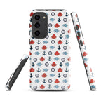 Cute ocean party Samsung Galaxy S23 Plus case by 7SHORT1LONG® with a glossy marine-themed design.