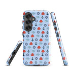 Cute baby octopus Samsung Galaxy S25 case by 7SHORT1LONG® featuring a glossy ocean-themed design.