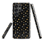 Samsung Case in black with solas and maritime pattern