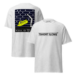 Maritime T-shirt with Free Fall Boat at Sea design, inspired by SOLAS Convention regulations and free fall lifeboat emergency evacuation systems.