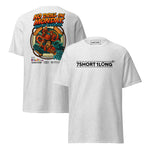 Maritime T-shirt with “Man Overboard Drill” design, inspired by SOLAS emergency procedures and crew rescue training at sea.