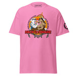 Maritime T-shirt with “Deck Vs Engine” design, symbolizing rivalry and cooperation between deck and engine departments on a ship.