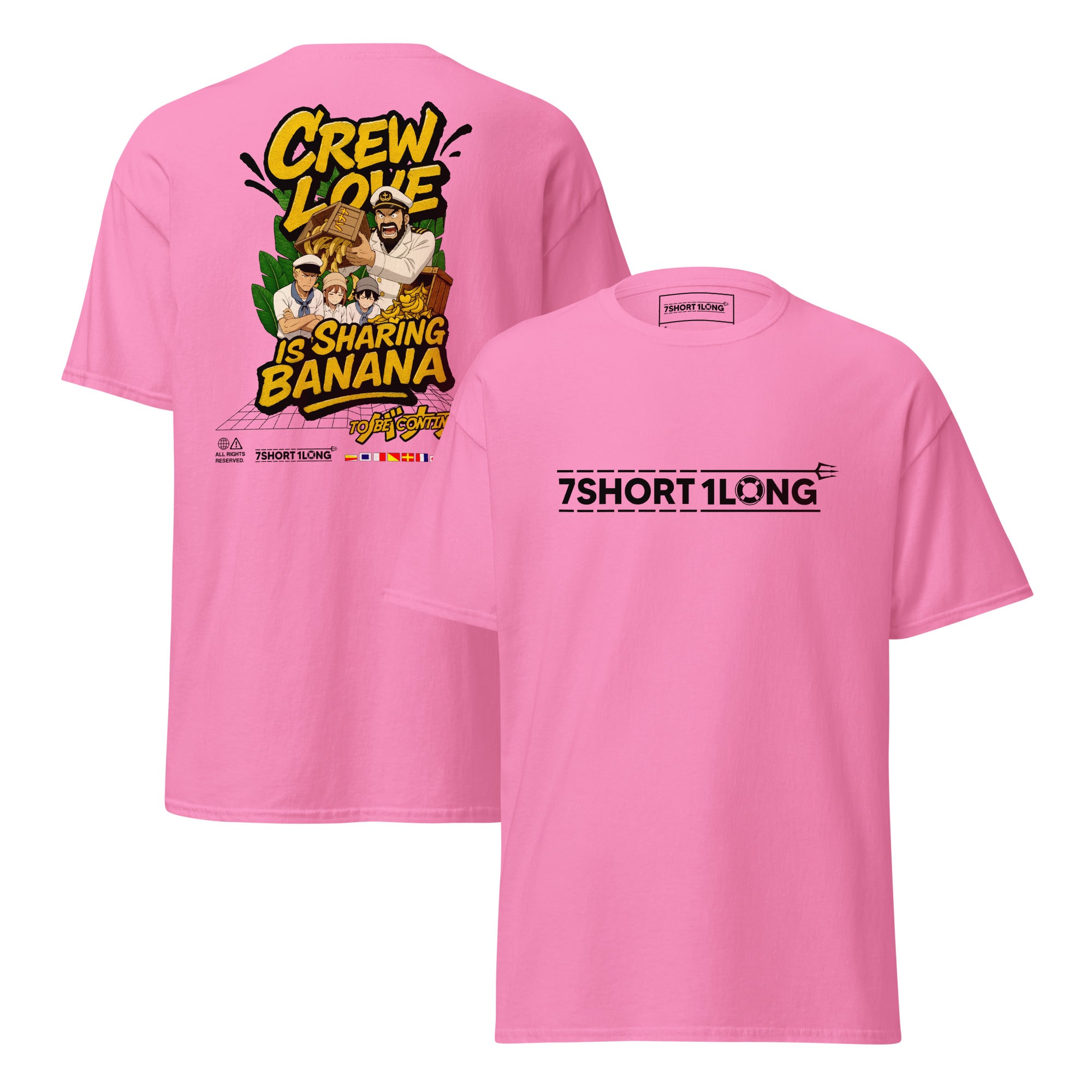 Crew Love Is Sharing Banana – Crew T-Shirt Secondary image