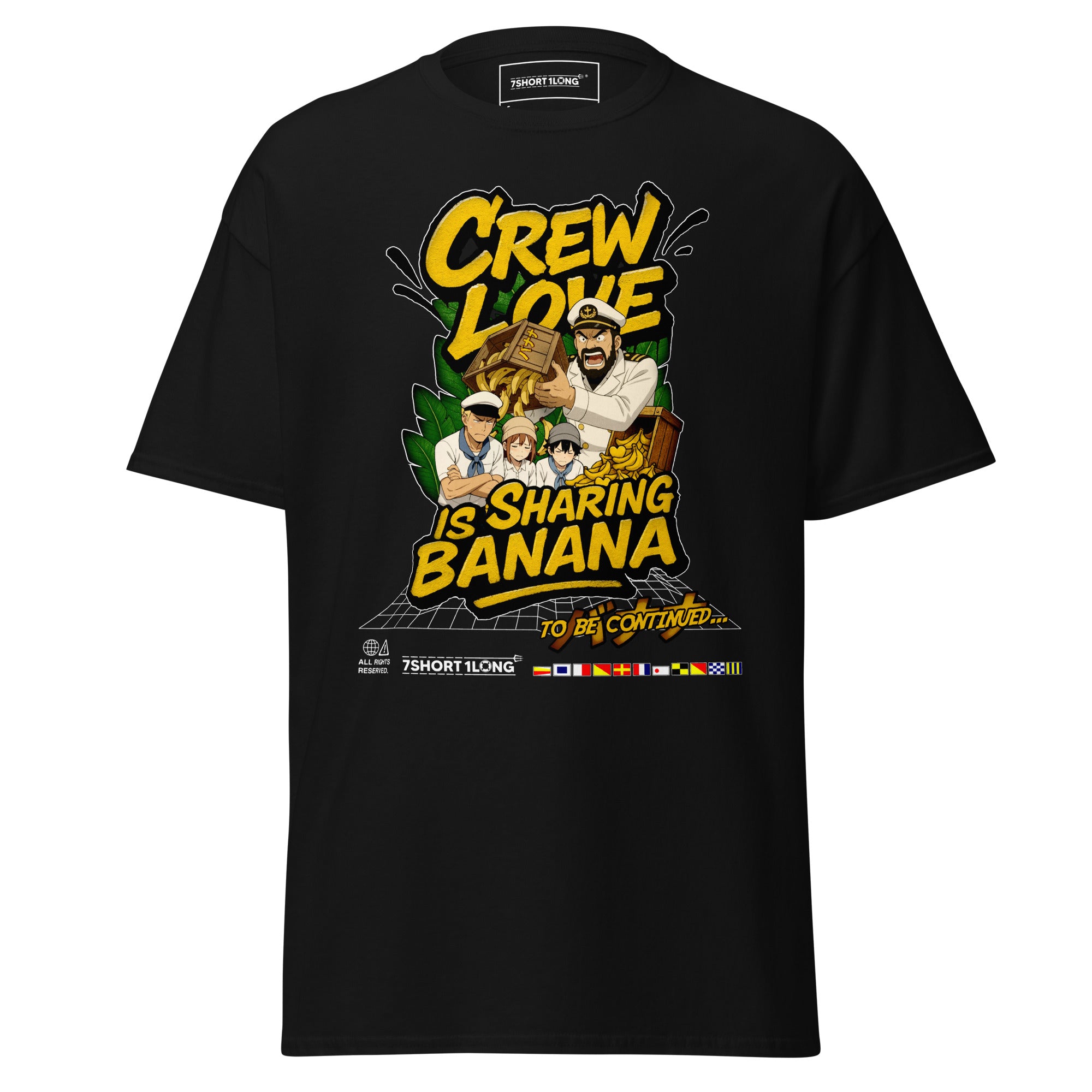 Anime Crew Humor T-Shirt  - Crew Love Is Sharing Banana Secondary image