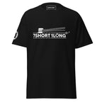 Black Deck Hand Seafarer Nautical T-Shirt with 7SHORT1LONG logo and mooring operation graphic, marine crew apparel