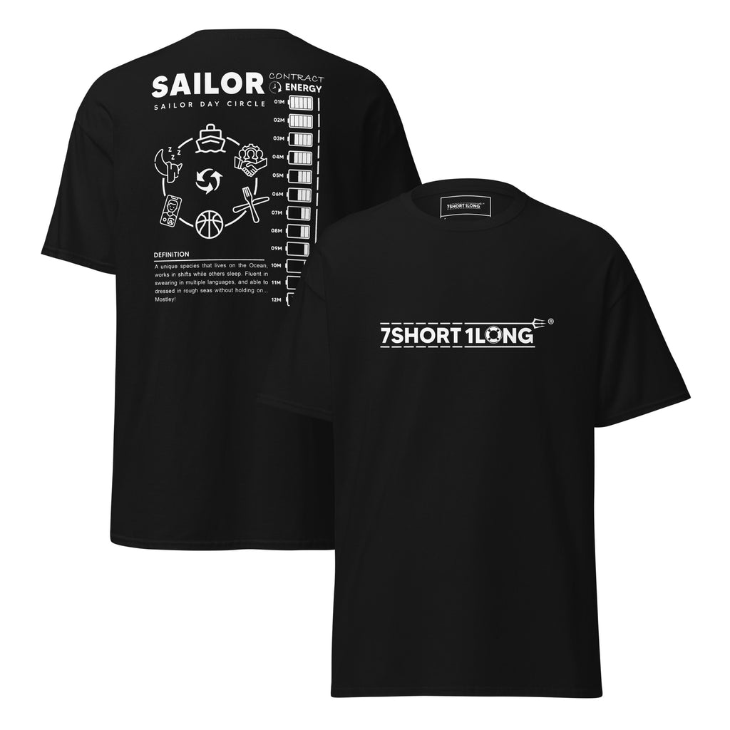 sailor day circle t-shirt nautical crew routine humor graphic maritime lifestyle shirt