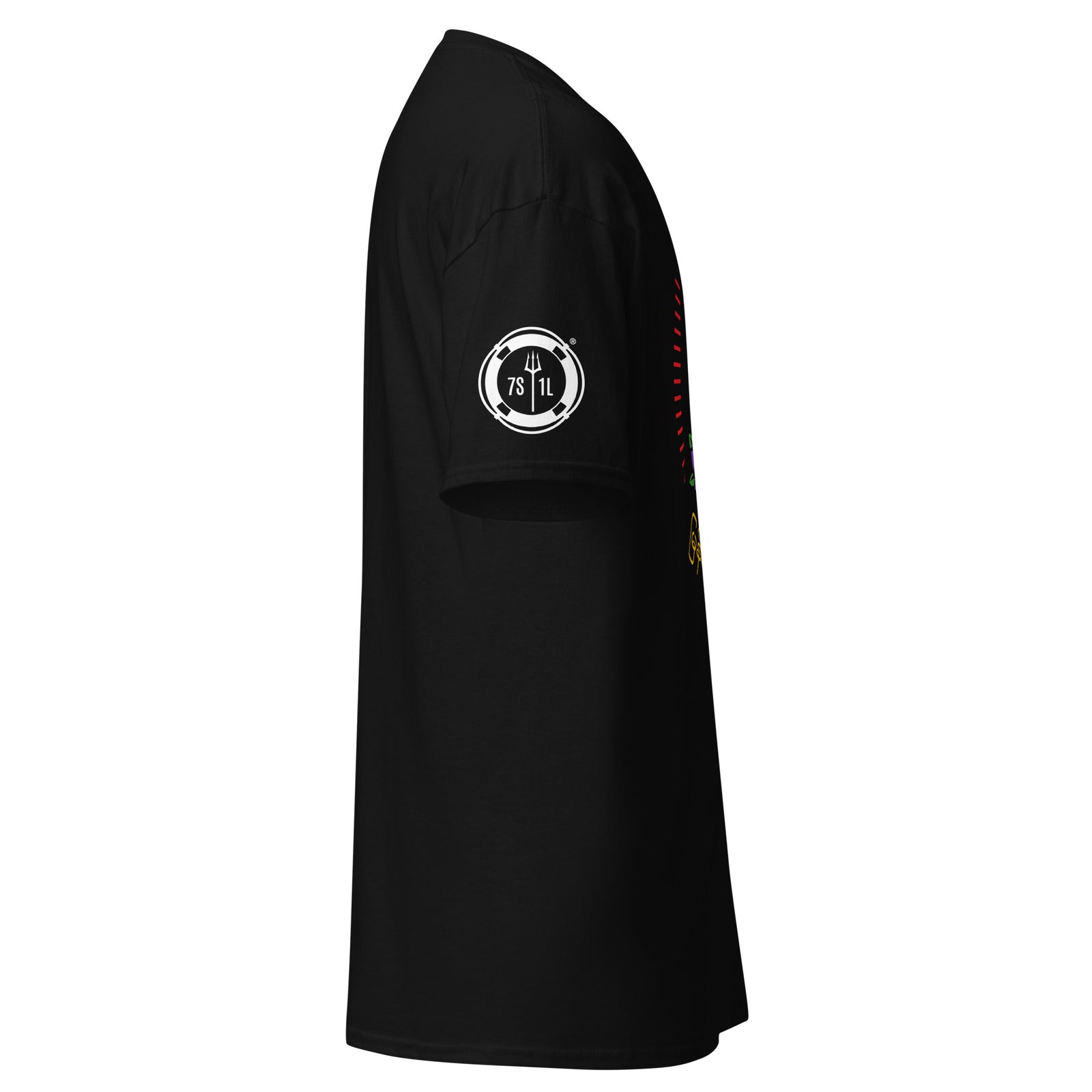 Myanmar Sailor T-Shirt in black, right side view