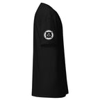 Black Kraken Seafarer Nautical T-Shirt with bold octopus design and 7SHORT1LONG branding, nautical streetwear tee