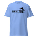 Maritime T-shirt with mermaid design inspired by seafarers’ folklore, detailed nautical artwork reflecting classic sea mythology.