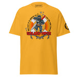 Maritime T-shirt with Galley Department “Galley Ninja” design, representing ship cooks and galley crew preparing meals to support crew morale on board.