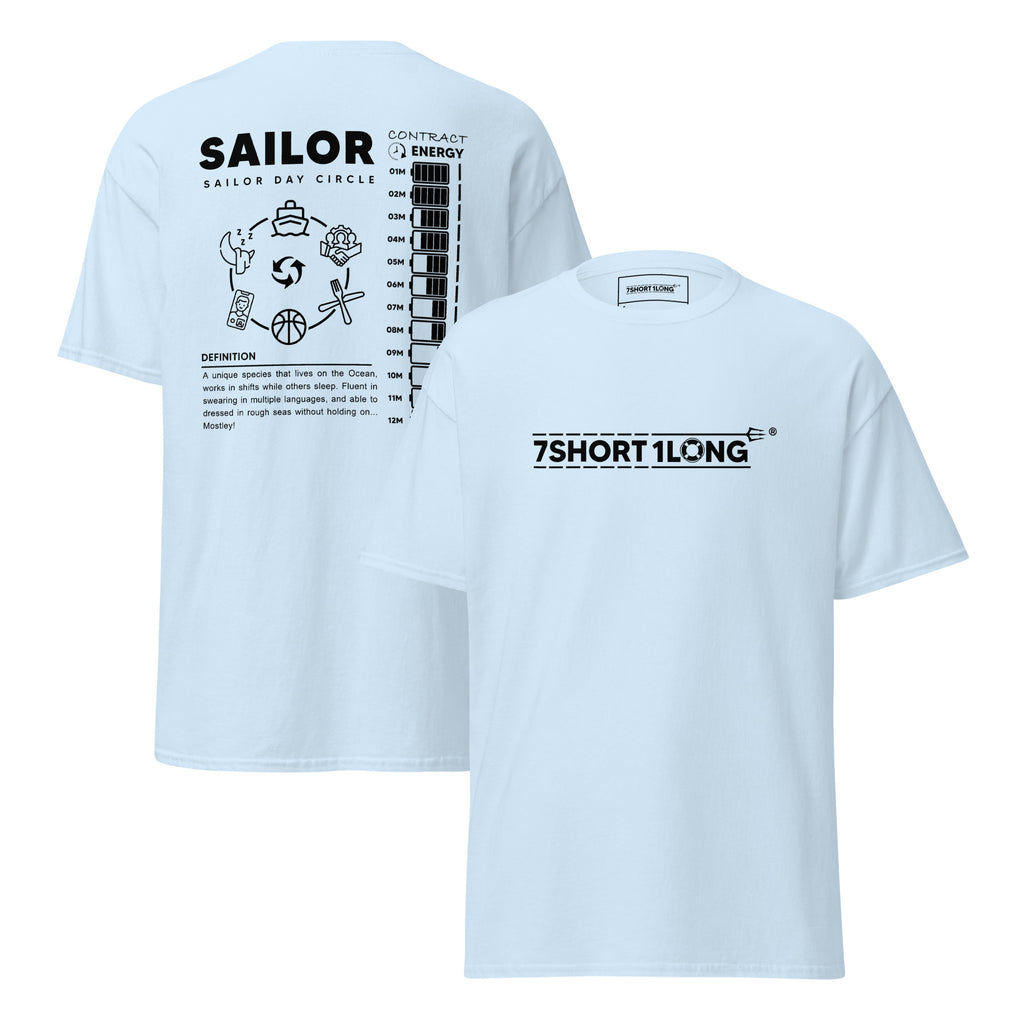 sailor life t-shirt maritime crew humor routine design ocean lifestyle clothing