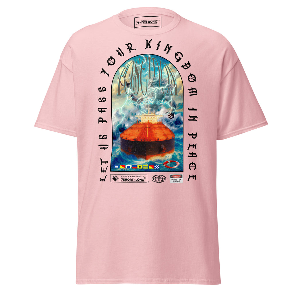tanker ship poseidon shirt maritime mythology ocean waves vessel nautical apparel