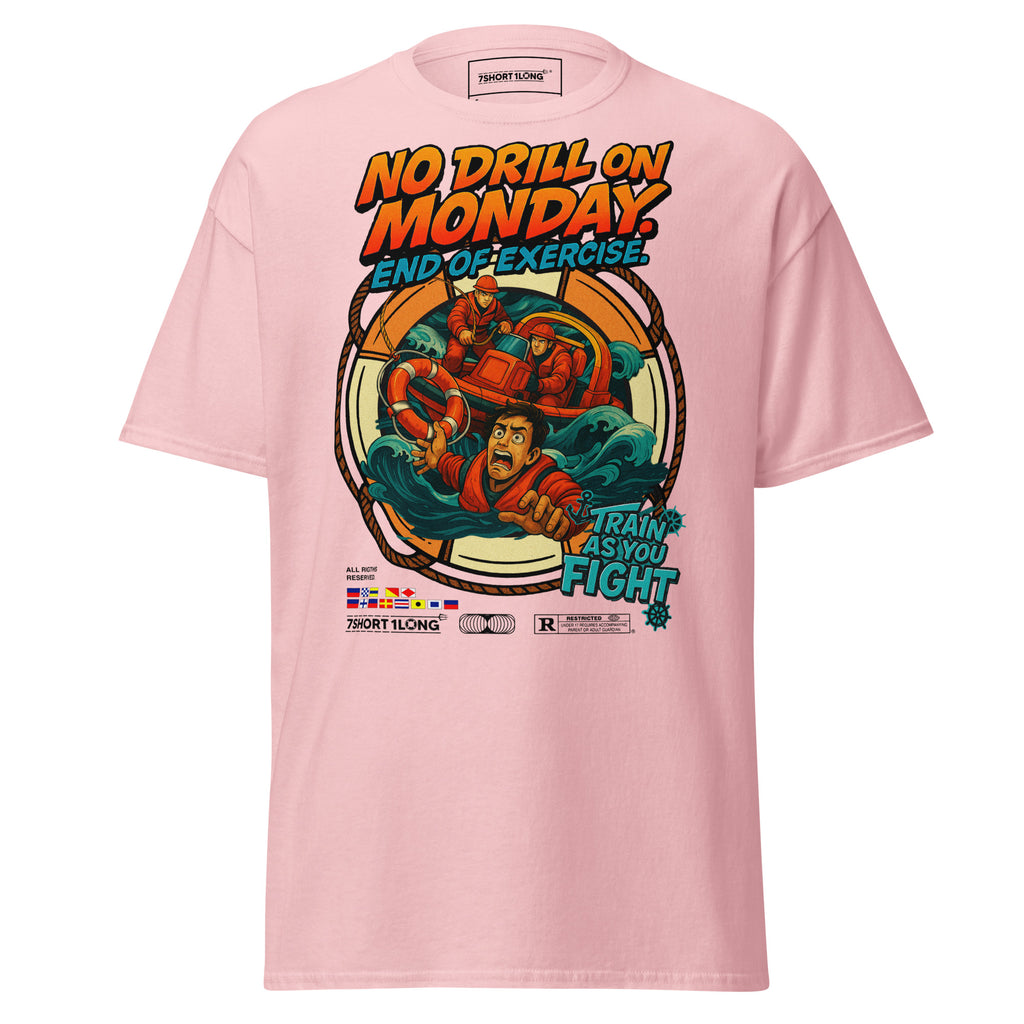 sailor man overboard t-shirt maritime safety at sea rescue graphic 7SHORT1LONG tee