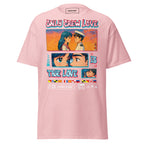 Light pink unisex Sailor T-shirt from 7SHORT1LONG® featuring anime-inspired seafarer design and the phrase "Only Crew Love Is True Love."