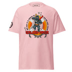 Light pink unisex Galley Department Maritime Ship Crew T-shirt by 7SHORT1LONG® with maritime-themed front design.