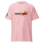 Pink Seafarer Color Splash Nautical T-Shirt with 7SHORT1LONG branding and paint splash graphic, modern streetwear tee