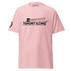 Pink Deck Hand Seafarer Nautical T-Shirt featuring 7SHORT1LONG mooring operation graphic, modern nautical fashion tee