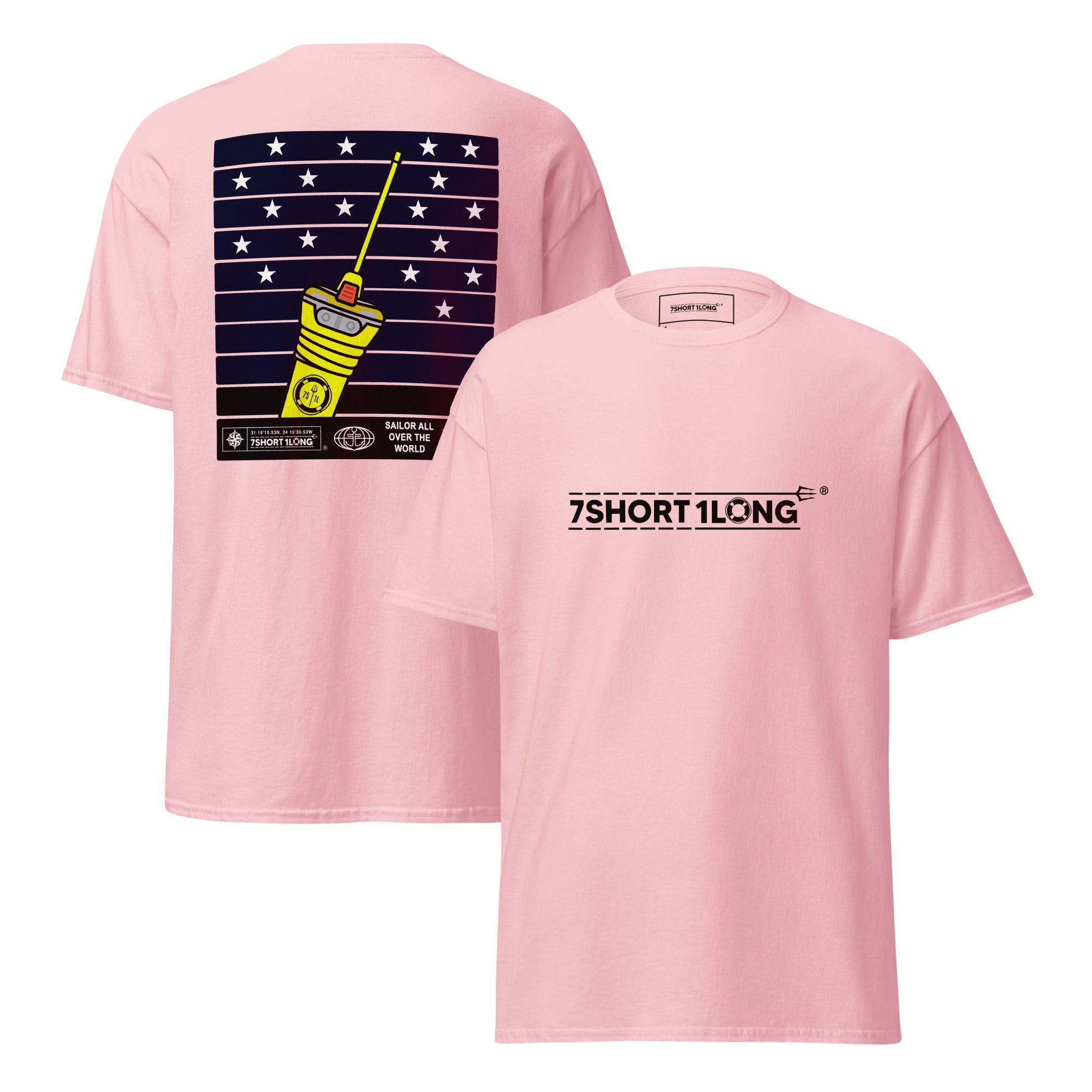 Safety at Sea EPIRB Graphic Tee – Ocean Rescue Beacon Nautical Apparel