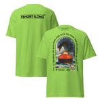 T-shirt design showing a mythical sea monster attacking a tanker ship, inspired by maritime legends, ocean myths, and seafaring folklore.