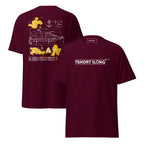 maritime tender boat t-shirt technical ship drawing crew apparel ocean vessel design tee