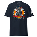 Maritime T-shirt with Galley Department “Galley Ninja” design, representing ship cooks and galley crew preparing meals to support crew morale on board.