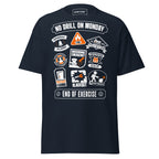 marine safety drill icons shirt no drill monday sailor crew emergency training apparel