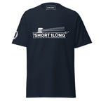 6. Navy Deck Hand Seafarer Nautical T-Shirt with mooring operation artwork and 7SHORT1LONG branding, seafarer style tee