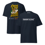 Crew T-shirt with “Crew Love Is Sharing Banana” text, expressing maritime crew culture, solidarity, and insider humor from ship life.