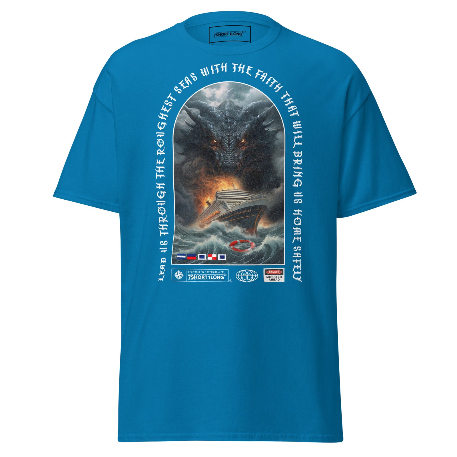 seafarer monster t-shirt cruise ship ocean storm attack nautical apparel