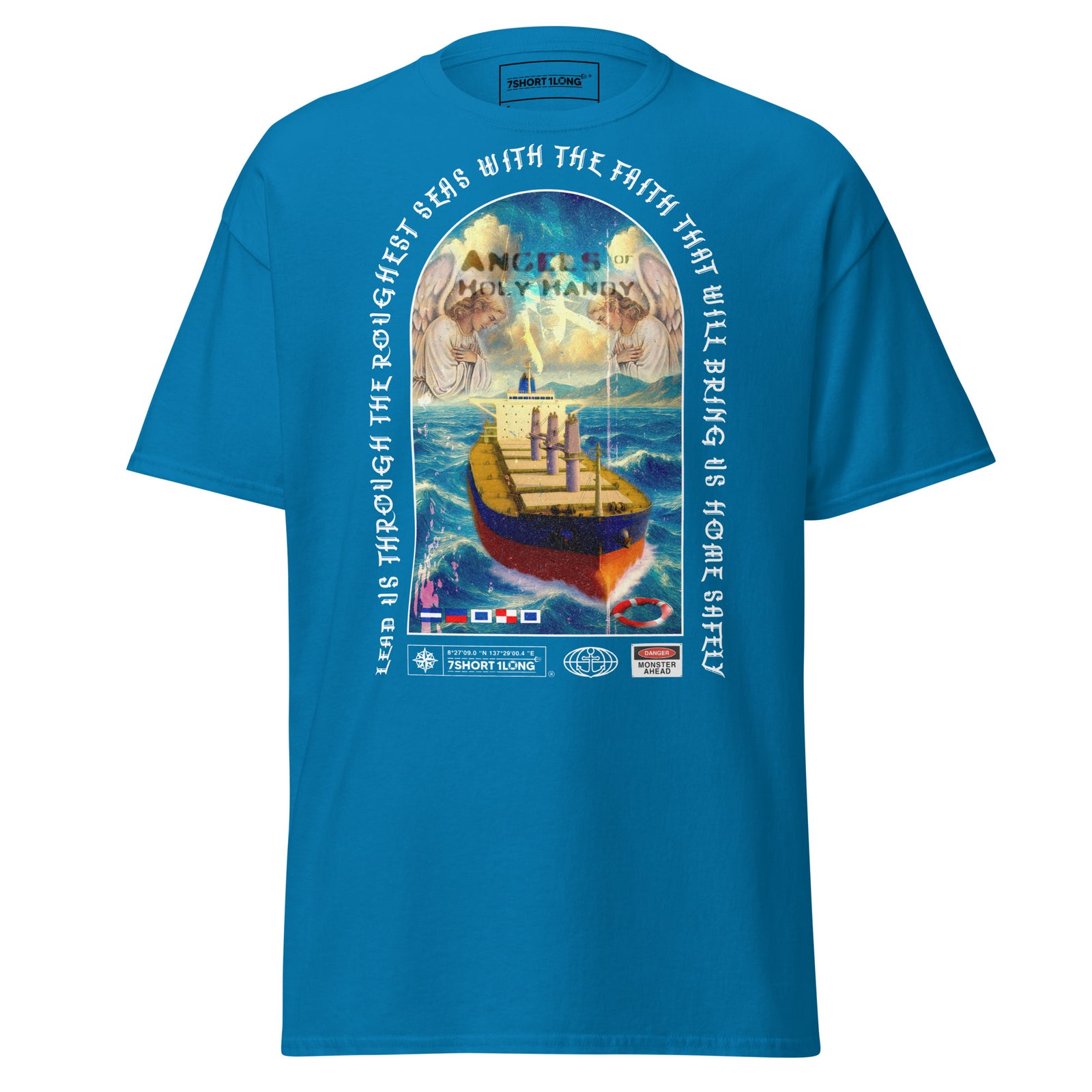 christian sailor t-shirt guardian angel bulk carrier ship faith protection nautical tee