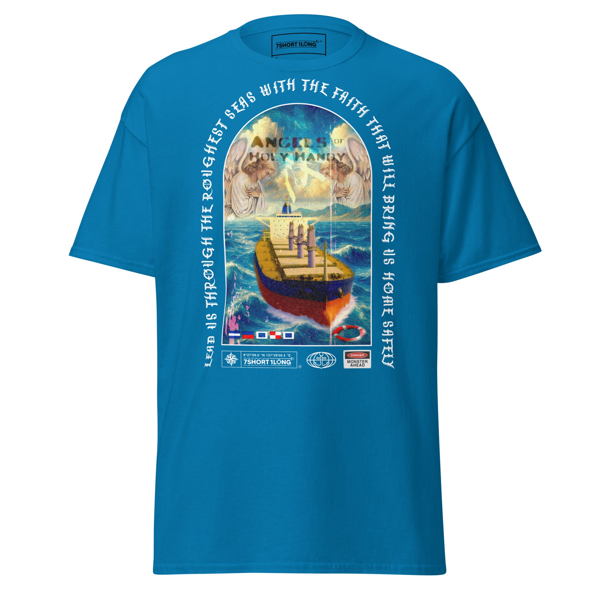christian sailor t-shirt guardian angel bulk carrier ship faith protection nautical tee