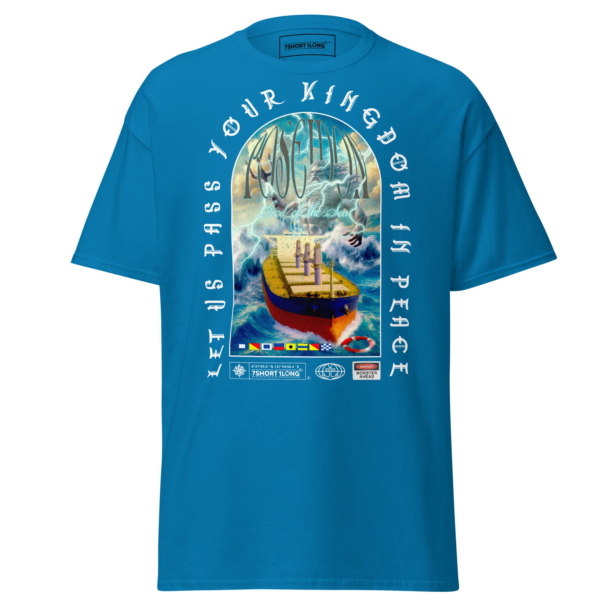 nautical mythology shirt poseidon sea god bulk carrier vessel ocean graphic tee