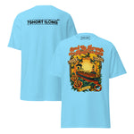 Tattoo-style maritime T-shirt inspired by tanker crew life and classic seafarer tattoo art, dedicated to the legacy of Sailor Jerry and traditional maritime symbolism.