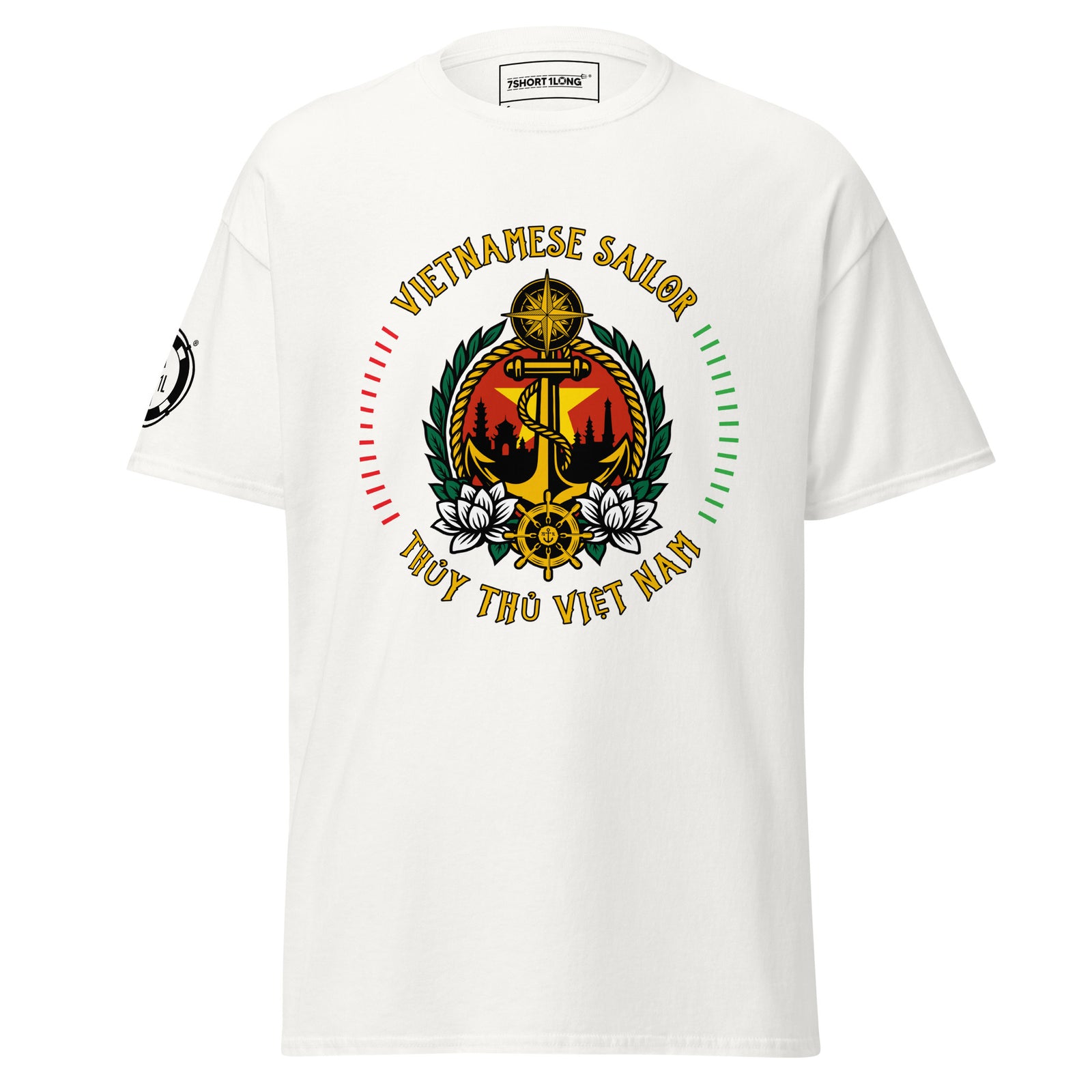 Vietnamese Sailor T-Shirt in white, front view