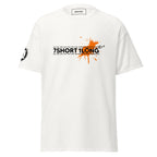 White Seafarer Color Splash Nautical T-Shirt with 7SHORT1LONG logo and paint splash graphic, clean marine streetwear tee