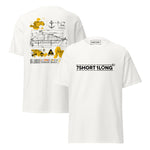 Maritime T-shirt with Tender Boat at Sea design, representing dual-use tender boats for ship-to-shore operations and emergency rescue on cruise ships.