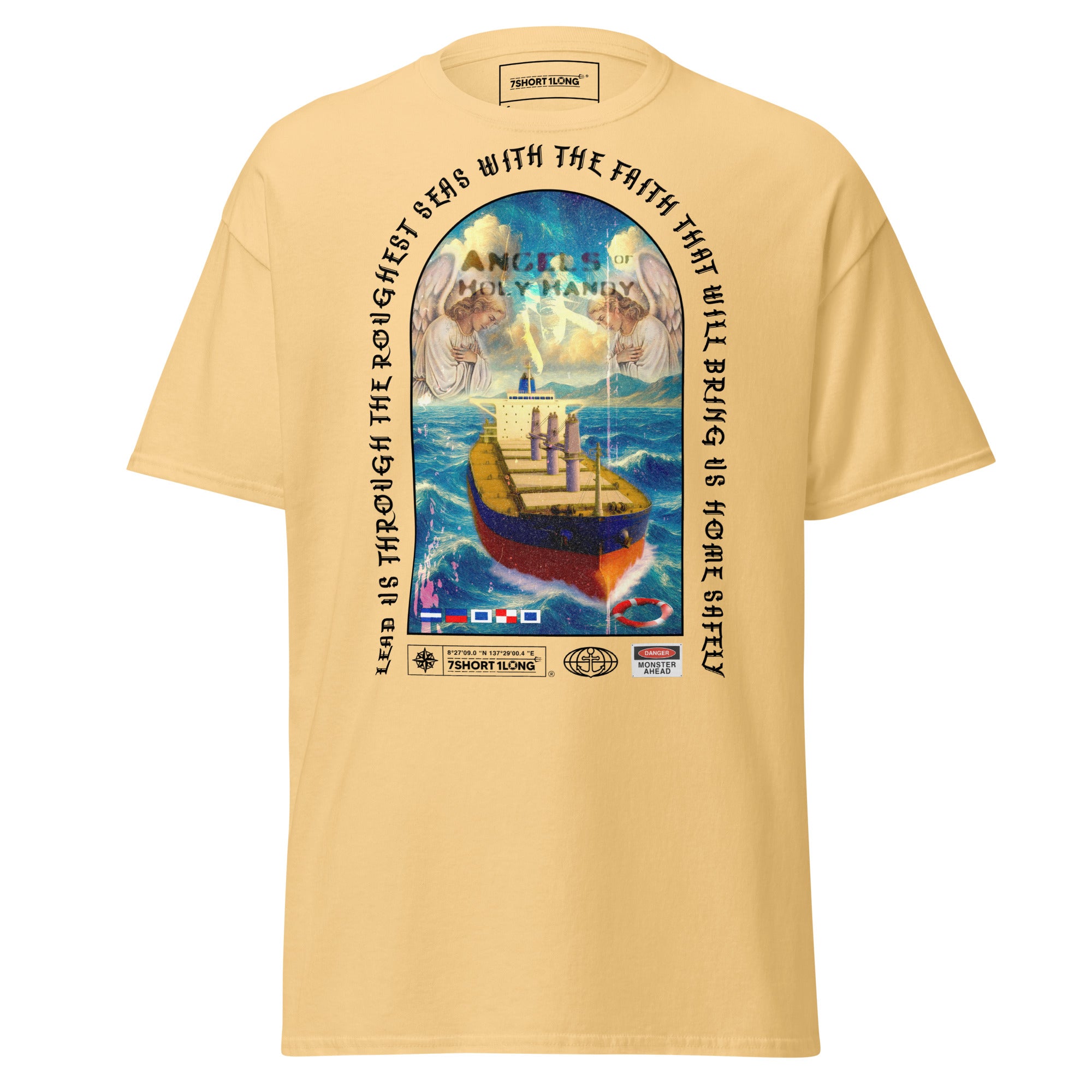 guardian angel sailor t-shirt christian nautical ship bulk carrier faith at sea shirt