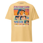 Unisex yellow haze Sailor T-Shirt featuring anime-inspired seafarer design with "Only Crew Love Is True Love" text by 7SHORT1LONG®.