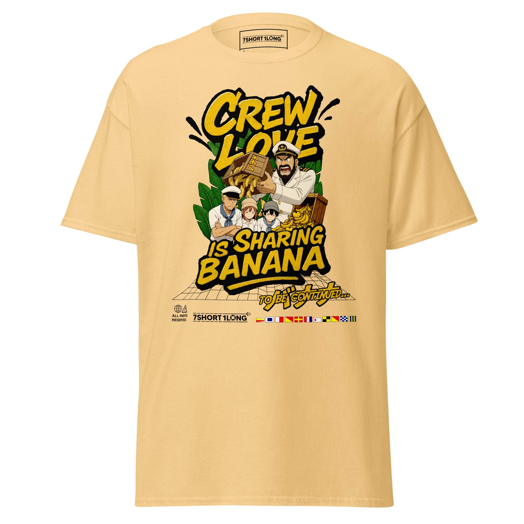 anime nautical humor shirt crew love banana joke maritime crew apparel tee