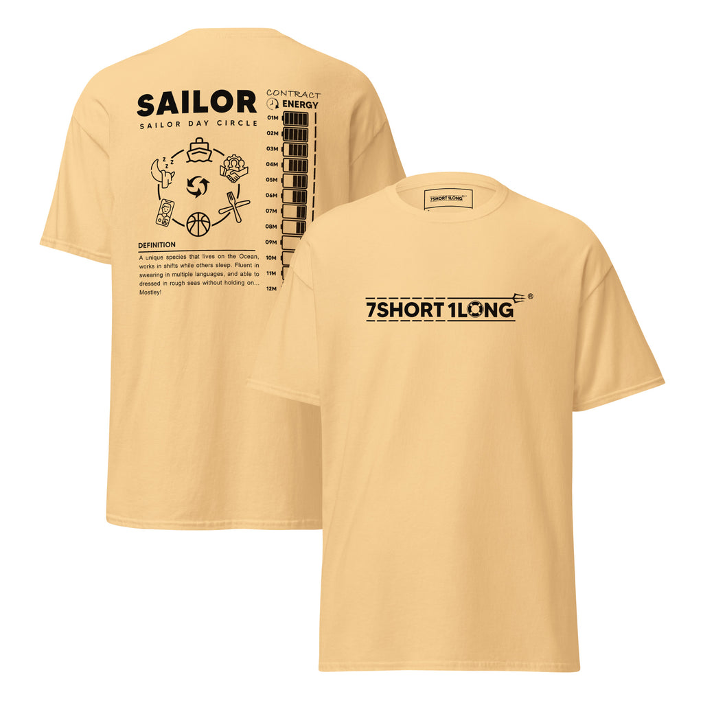 maritime sailor lifestyle t-shirt crew routine design ocean life graphic tee white