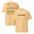 offshore tender boat t-shirt vessel engineering diagram nautical apparel for seafarers