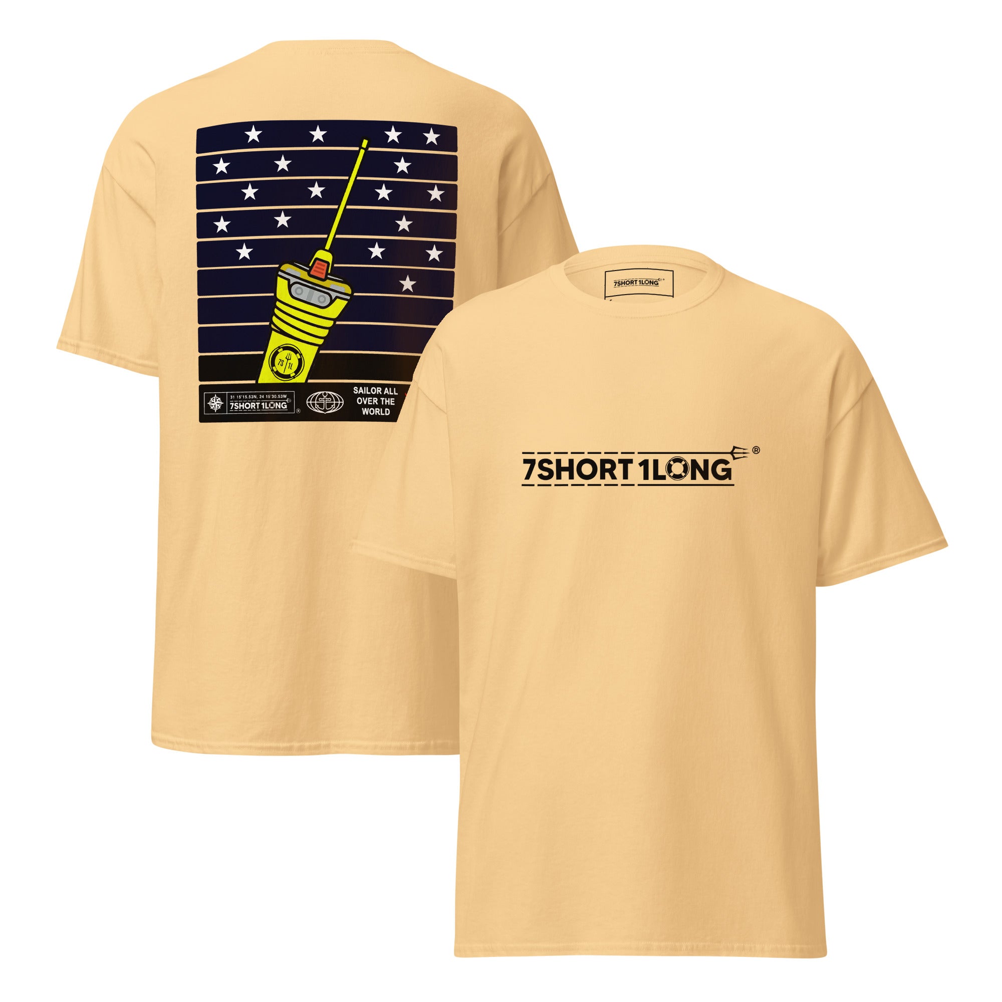 EPIRB Emergency Signal T-Shirt – Maritime Safety Gear Inspired Design by 7SHORT1LONG