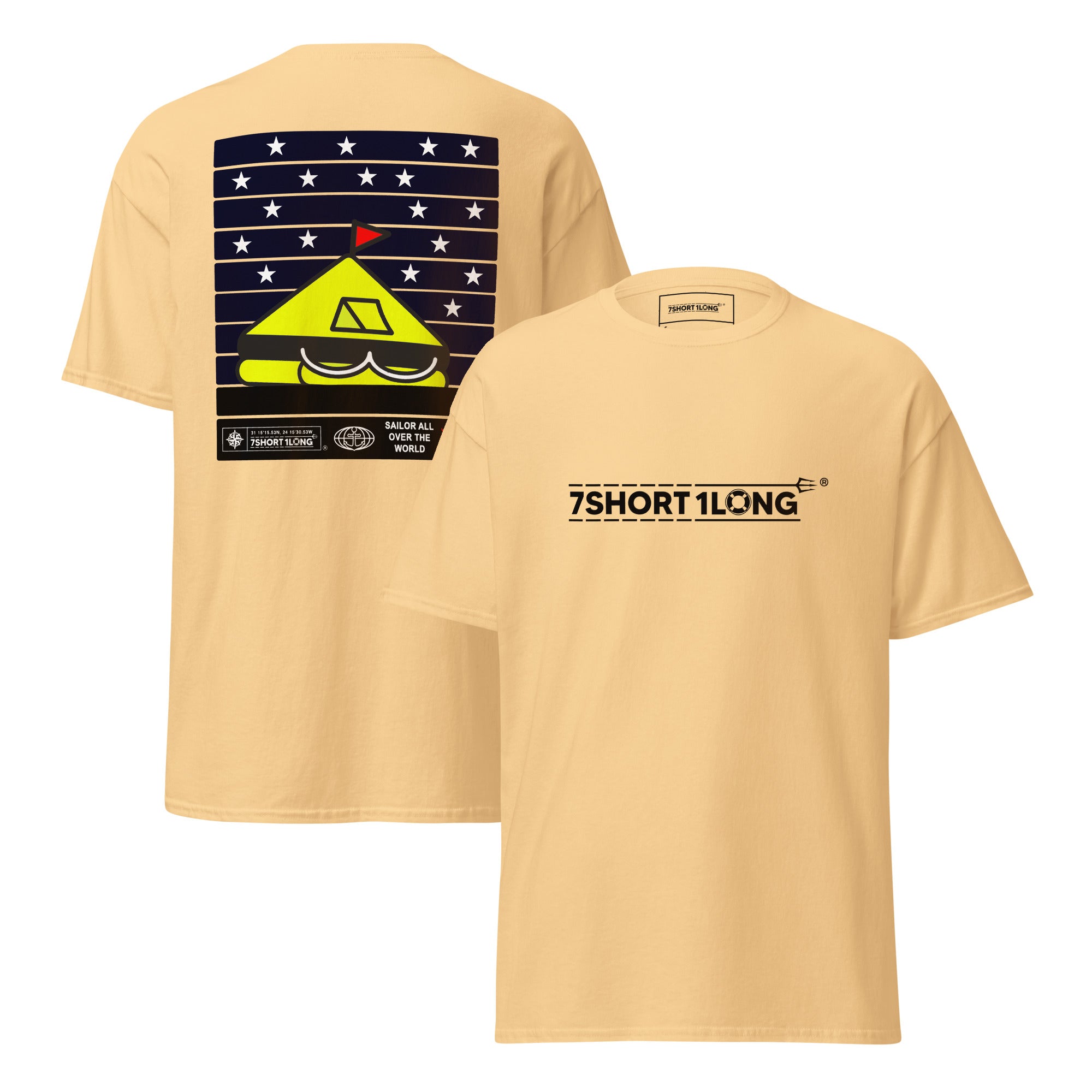 Safety at Sea Survival Design by 7SHORT1LONG, Life Raft Emergency T-Shirt