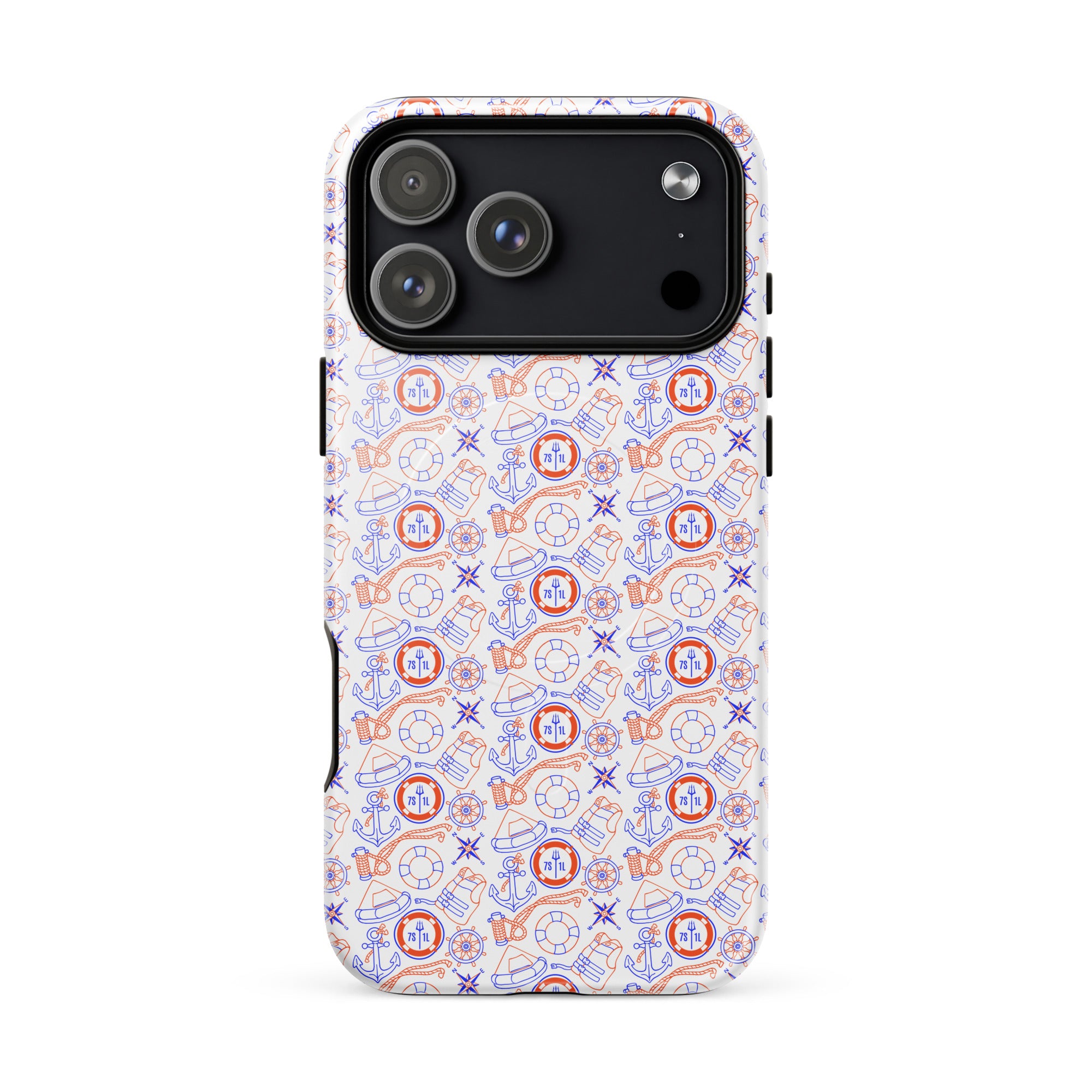 US Coast Guard iPhone case with maritime pattern Main image